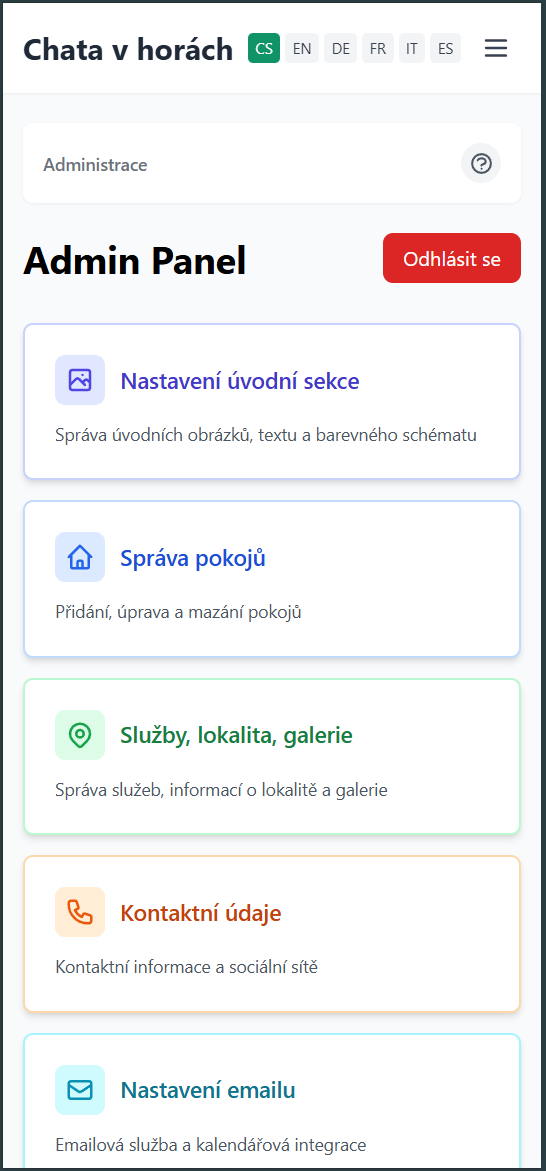Admin mobile preview